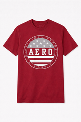 Camiseta Para Hombre Aero Level 2 Graphic Tees Pomegranate 6140