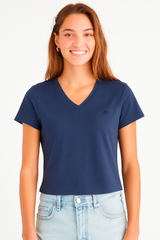 Camiseta Para Mujer Aero Girls Solid SS Cadet Navy 6505