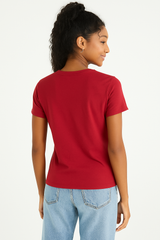 Camiseta Para Mujer Aero Graphic Level 1 Earth Red 7010