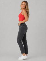 Jean Para Mujer Aero Girls Fashion Basic Mom Grey Wash 9009