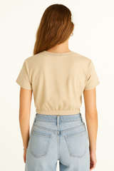 Camiseta Para Mujer Aero Girls SS Fashion Graphics Egret 1083