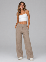 Pantalon para Mujer Aero Girls Fashion WVN Pants Egret 1561