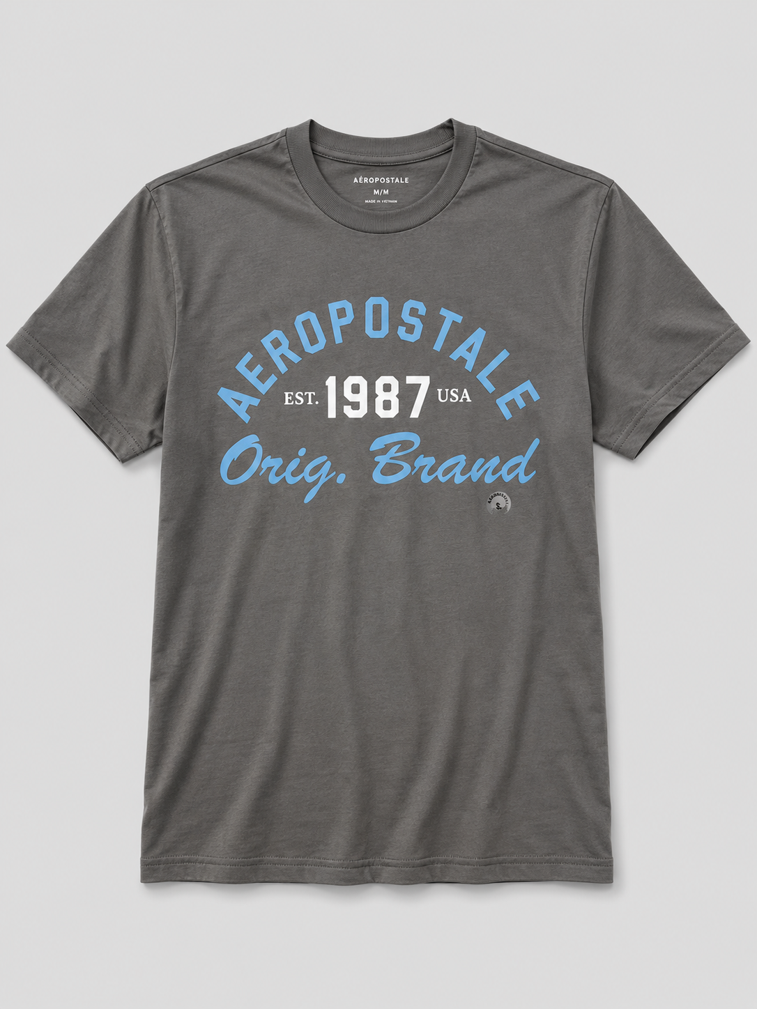 Camiseta Para Hombre Aero Level 2 Graphic Tees Smoked Pearl 6234