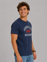 Camiseta Para Hombre Aero Level 1 Graphic Tees Cadet Navy 7465