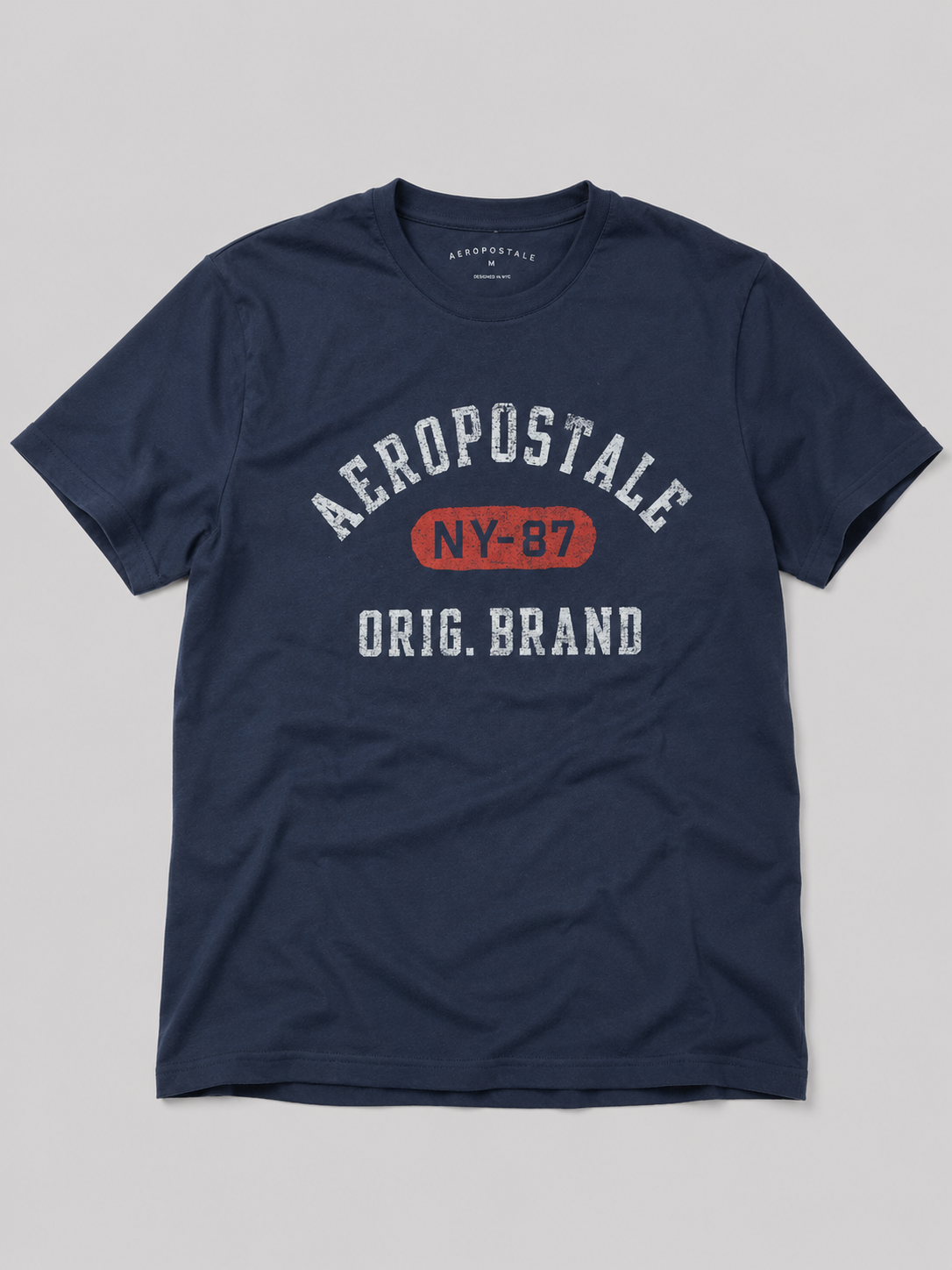 Camiseta Para Hombre Aero Level 1 Graphic Tees Cadet Navy 7465