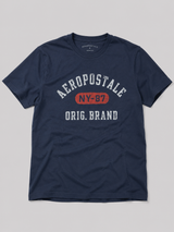 Camiseta Para Hombre Aero Level 1 Graphic Tees Cadet Navy 7465