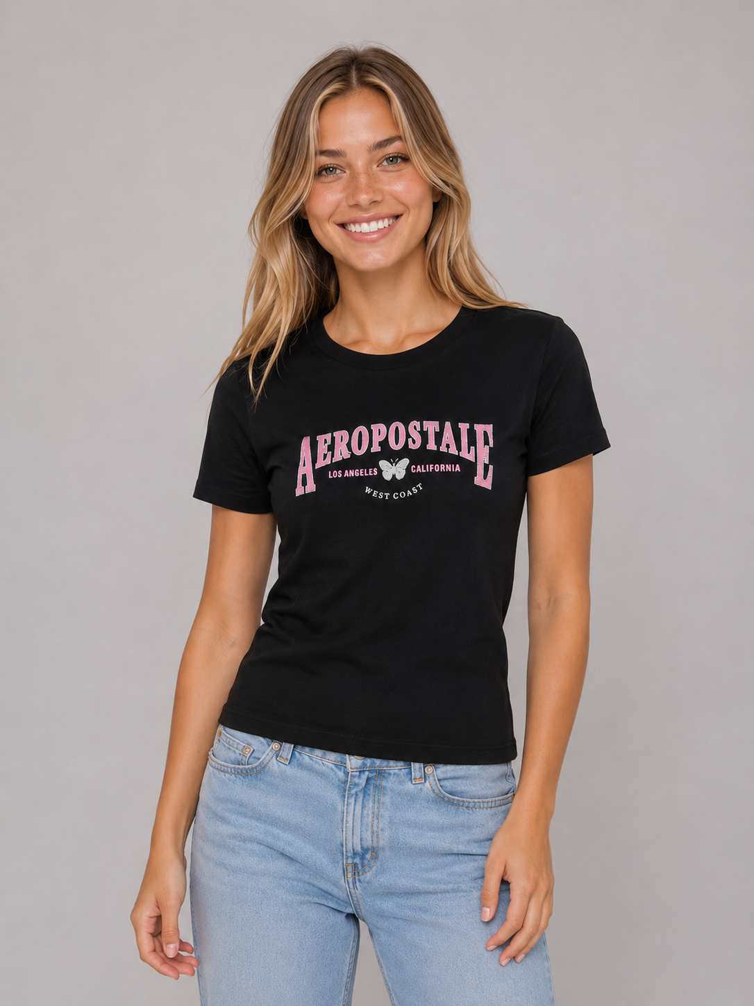 Camiseta Para Mujer Aero Graphic Level 1 Dark Black 7158