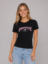 Camiseta Para Mujer Aero Graphic Level 1 Dark Black 7158