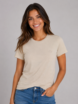 Camiseta Para Mujer Aero Girls Solid SS Egret 4204