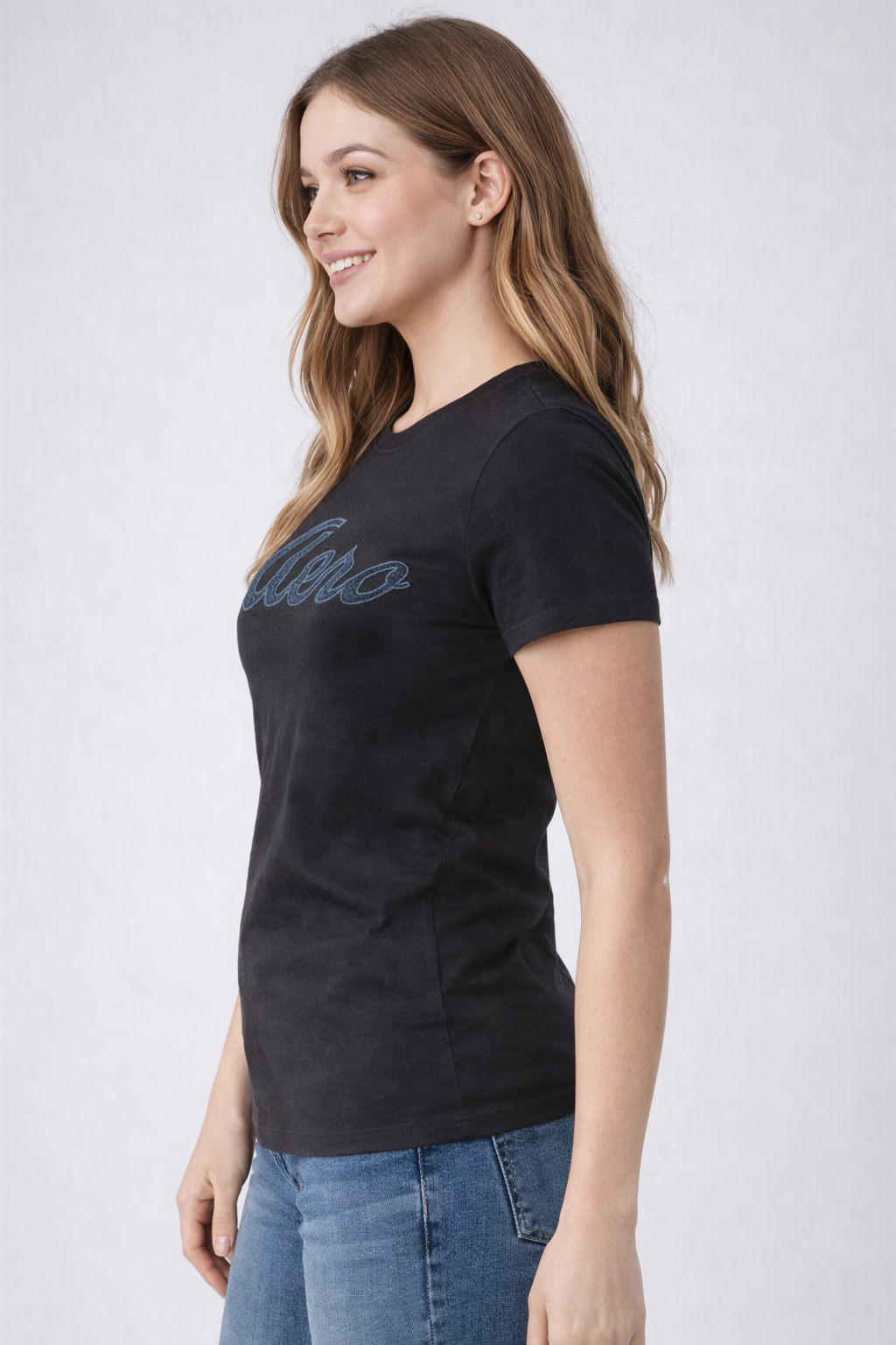 Camiseta Para Mujer Aero Grpahic Level 2 Dark Black 7064