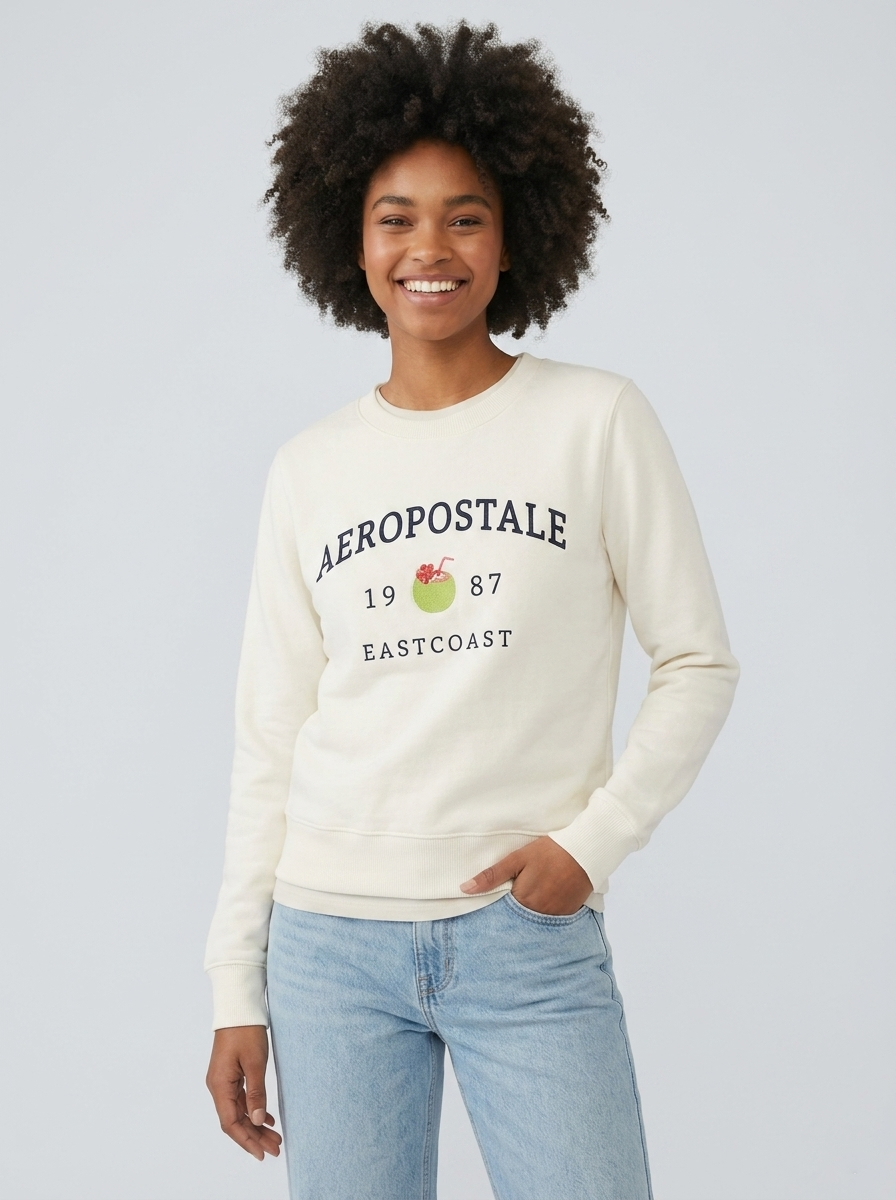 Buzo Para Mujer Aero Girls Fleece Crew Birch 2293