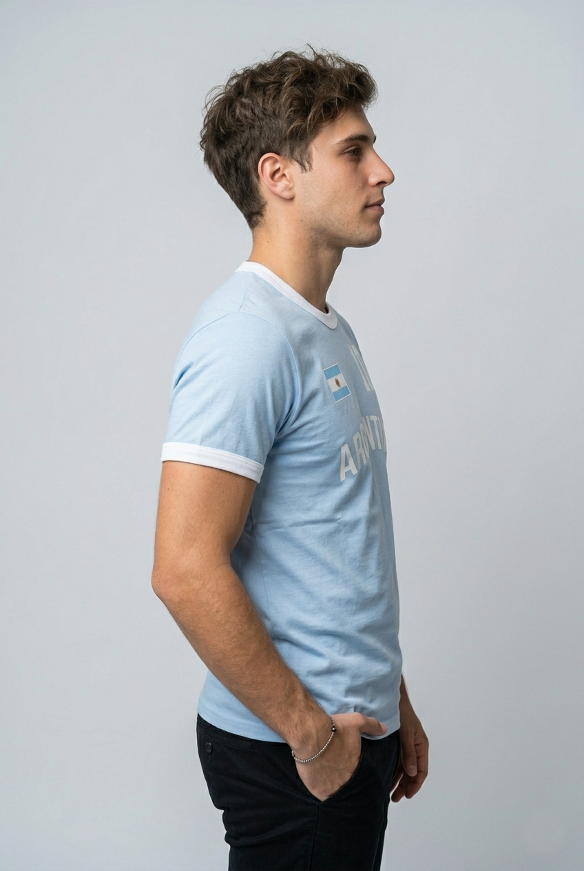 Camiseta Para Hombre Aero Guys Fashion Graphics Argentina Al Kentucky Blue MUNDI3480