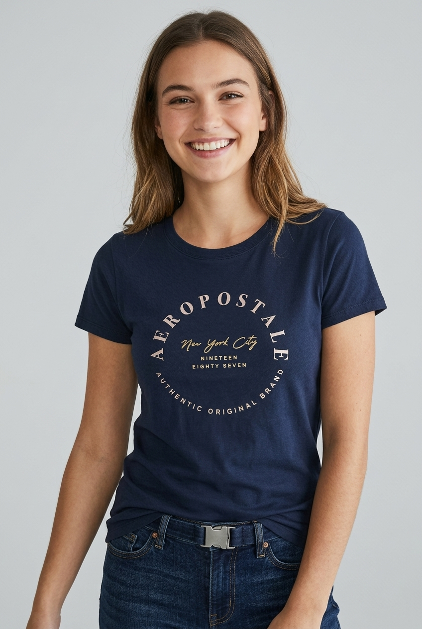 Camiseta para Mujer Aero Graphic Level 2 Cadet Navy 6945