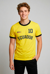 Camiseta Para Hombre Aero Guys Fashion Graphics Ecuador Yellow MUNDI3479