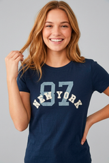 Camiseta para Mujer Aero Graphic Level 2 Cadet Navy 7149