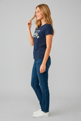 Camiseta para Mujer Aero Graphic Level 2 Cadet Navy 7149