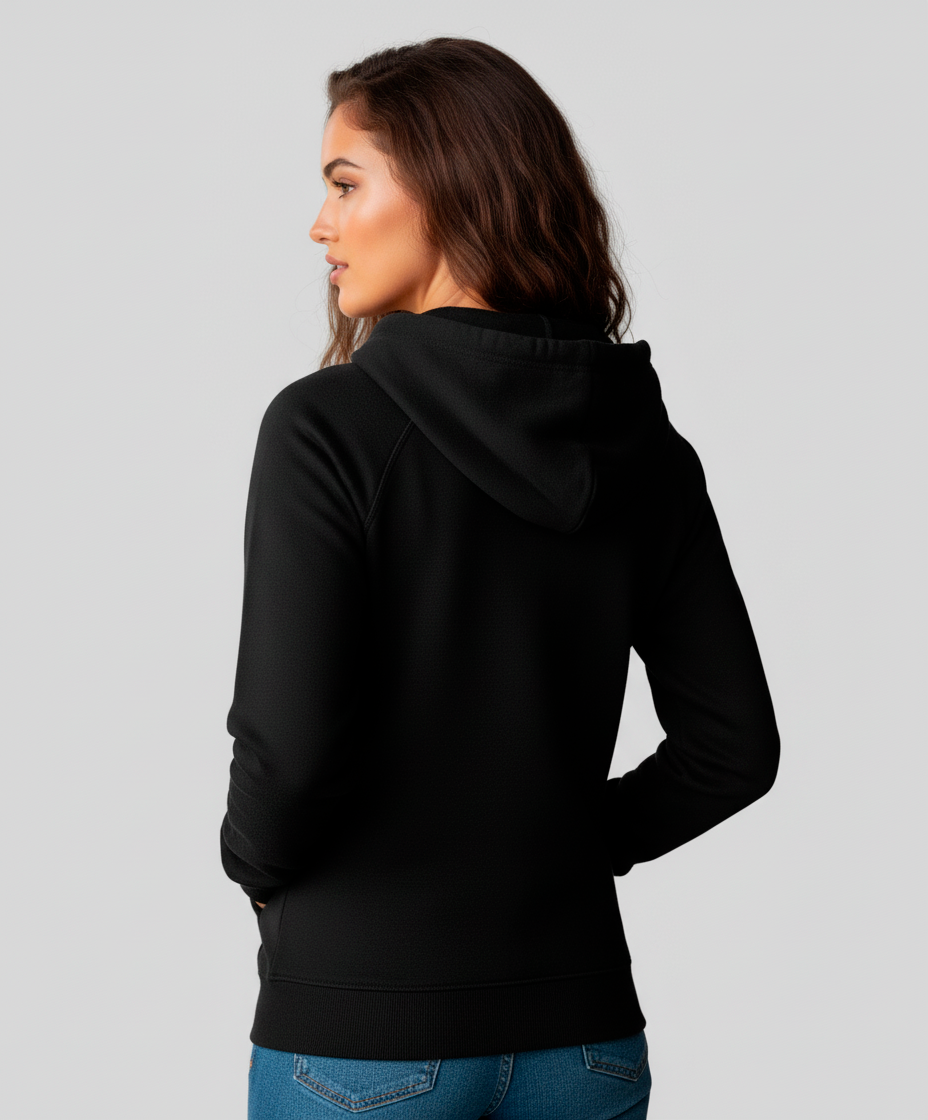 Buzo Para Mujer Aero Girls Fleece Pop Over Dar Black 3808