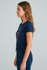 Camiseta para Mujer Aero Graphic Level 2 Cadet Navy 6945