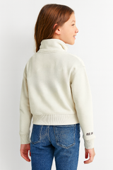 Buzo de manga larga Aero Kids G Zip Front Fleece Egret 1077