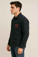 Camisa Para Hombre Aero Guys Track Jackets Dark Gull Grey RS062