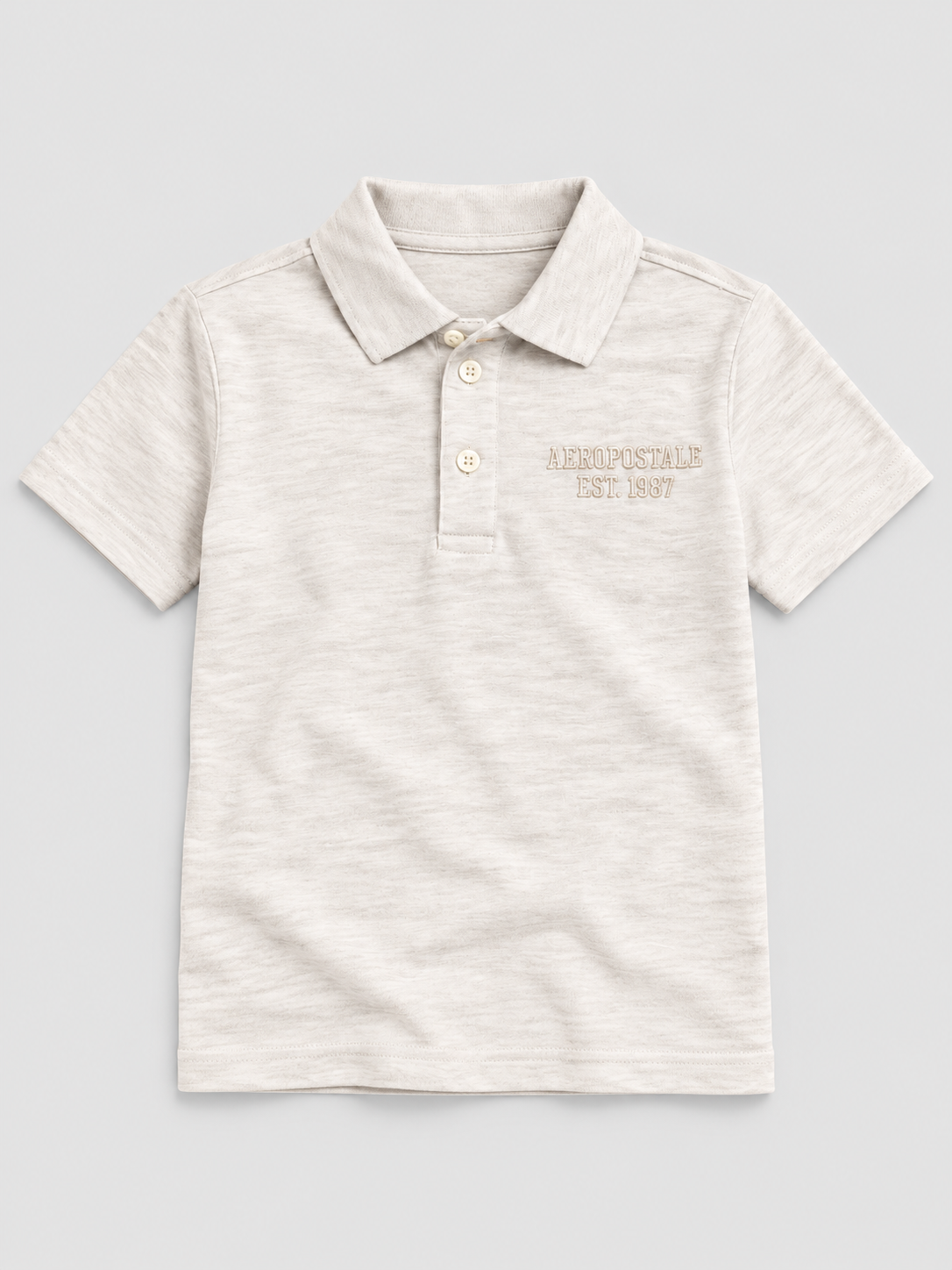 Camiseta Polo Manga Corta Aero Kids B Solid Polo Egret 1107
