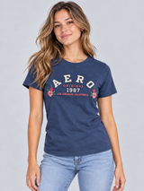 Camiseta Para Mujer Aero Graphic level 2 Cadet Navy 6863