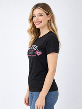 Camiseta Para Mujer Aero Graphic Level 2 Dark Black 6863
