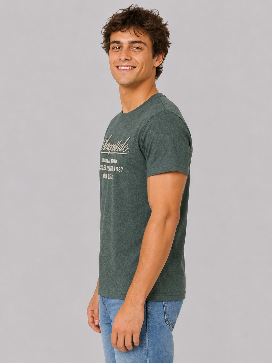 Camiseta Para Hombre Aero Level 2 Graphic Tees Green Gables 6250
