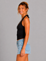 Top Para Mujer Aero Fashion Bare Solid Dark Black 1414