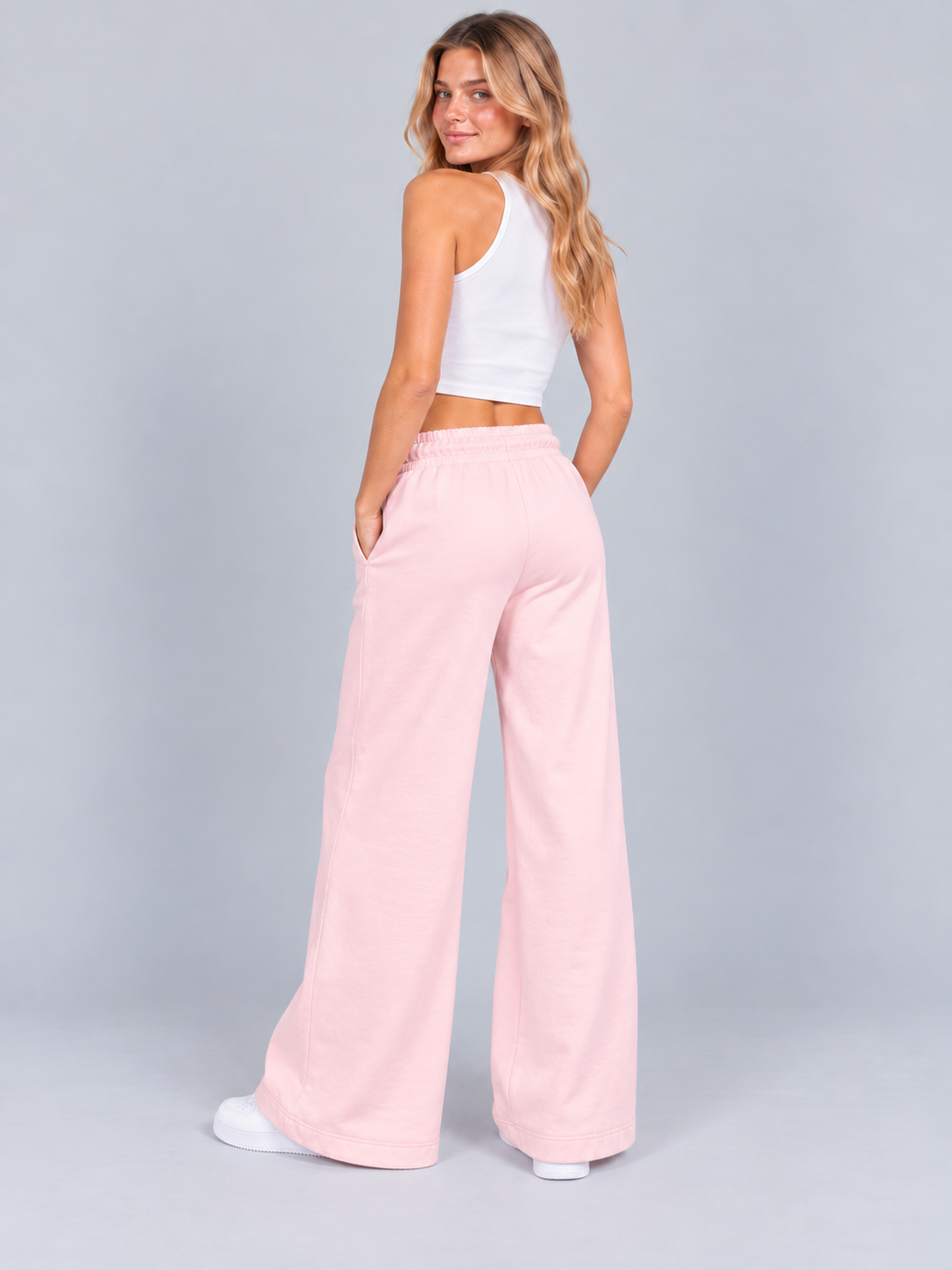 Jogger Para Mujer Aero Girls Knit Pants Other Ballerina Wide Leg 2298