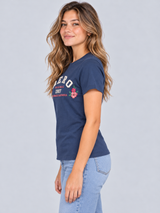 Camiseta Para Mujer Aero Graphic level 2 Cadet Navy 6863