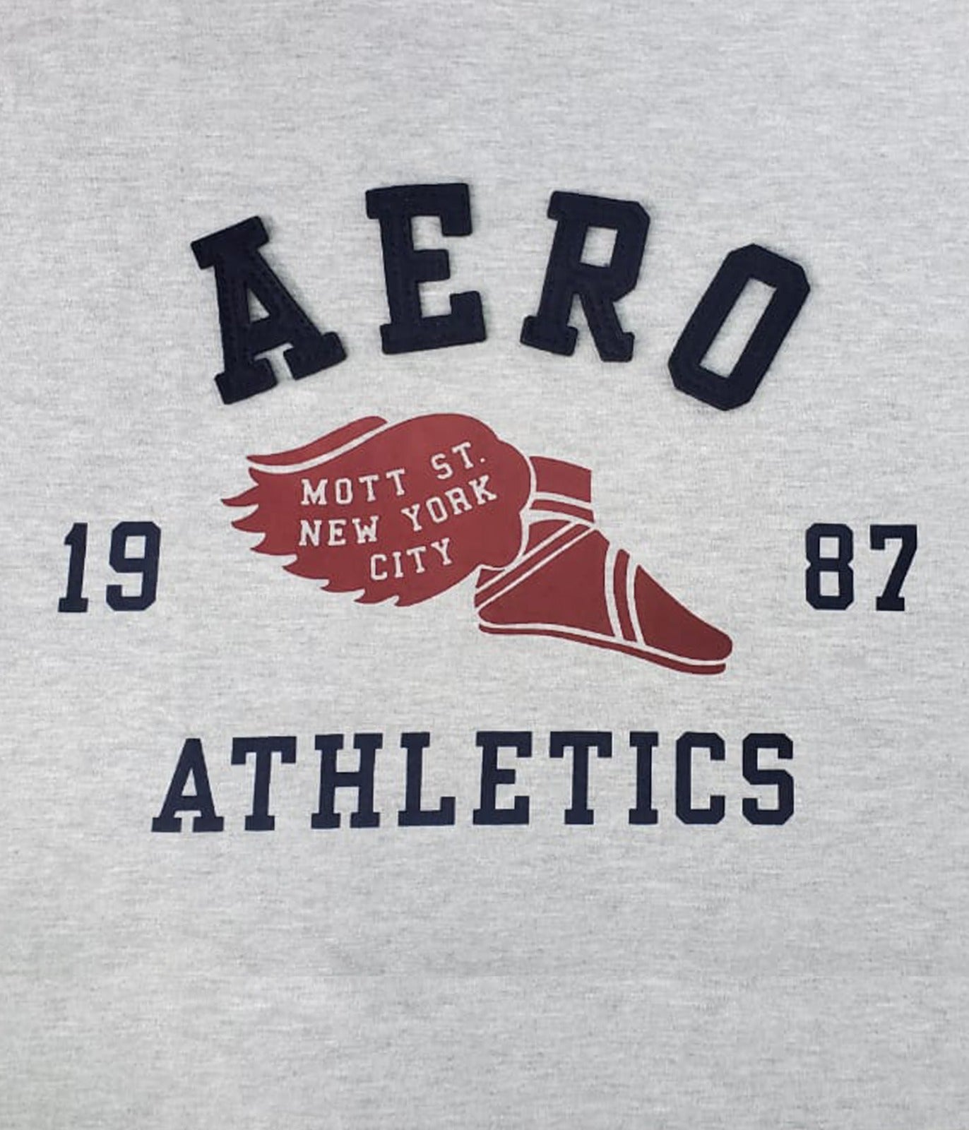 Camiseta Para Hombre Aero Level 2 Graphic Tees Light Heather Grey 5889