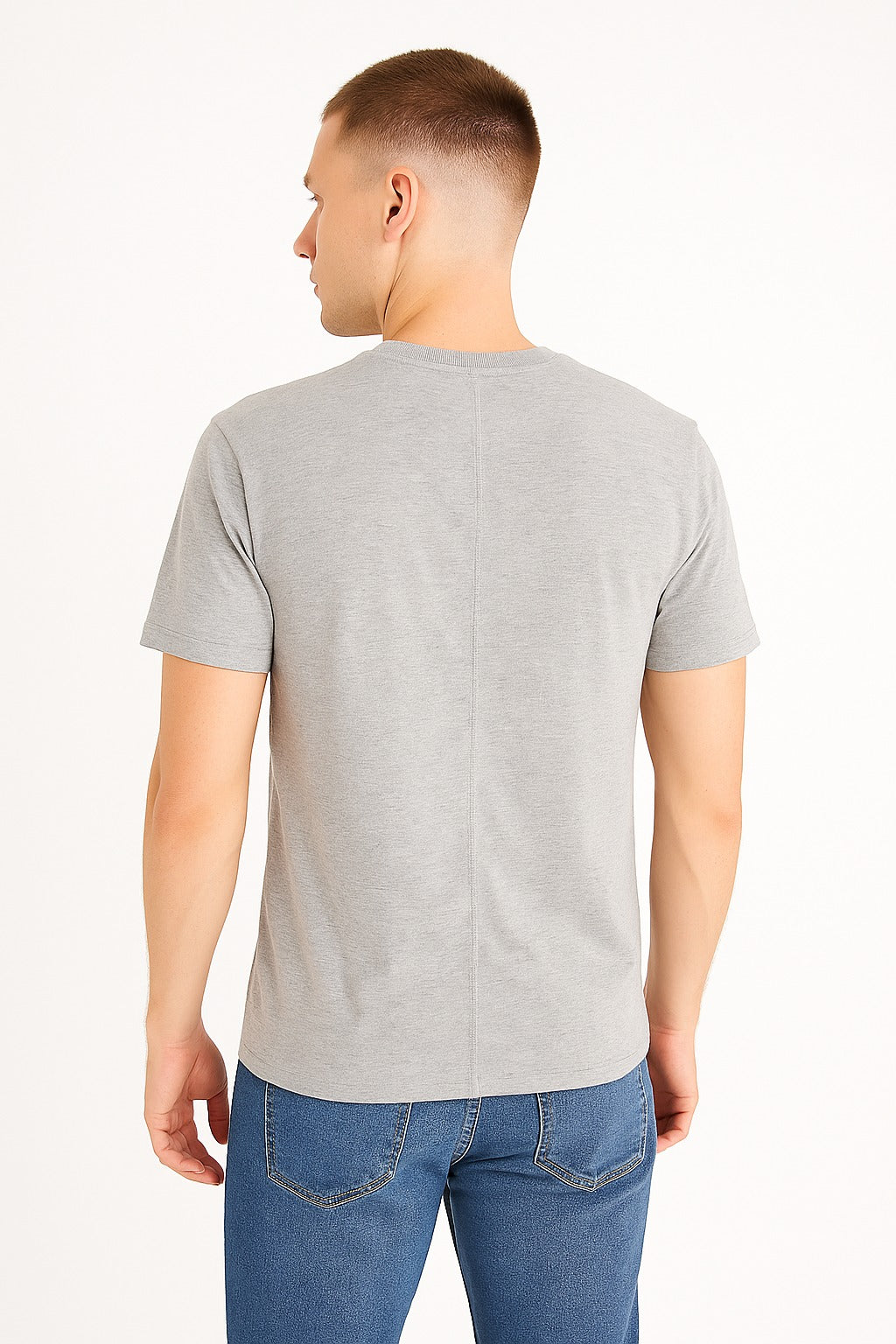 Camiseta Para Hombre Aero Level 2 Graphic Tees Lightest Heather Grey 6123
