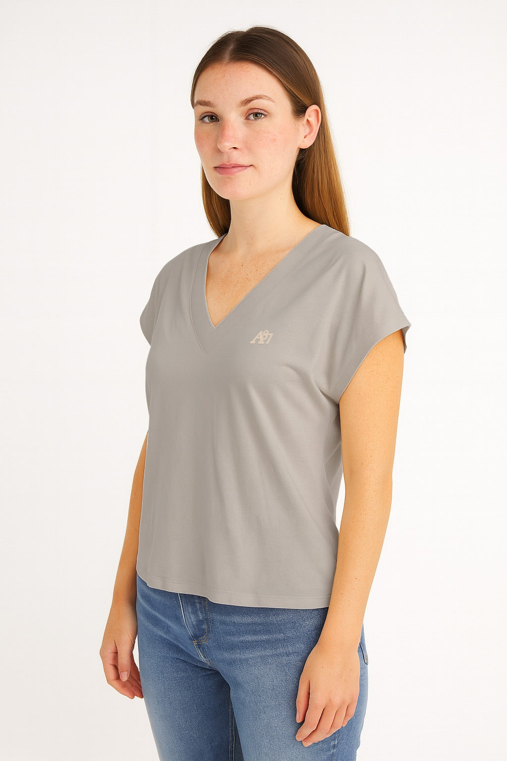 Camiseta Para Mujer Aero Girls Solid Egret 6505