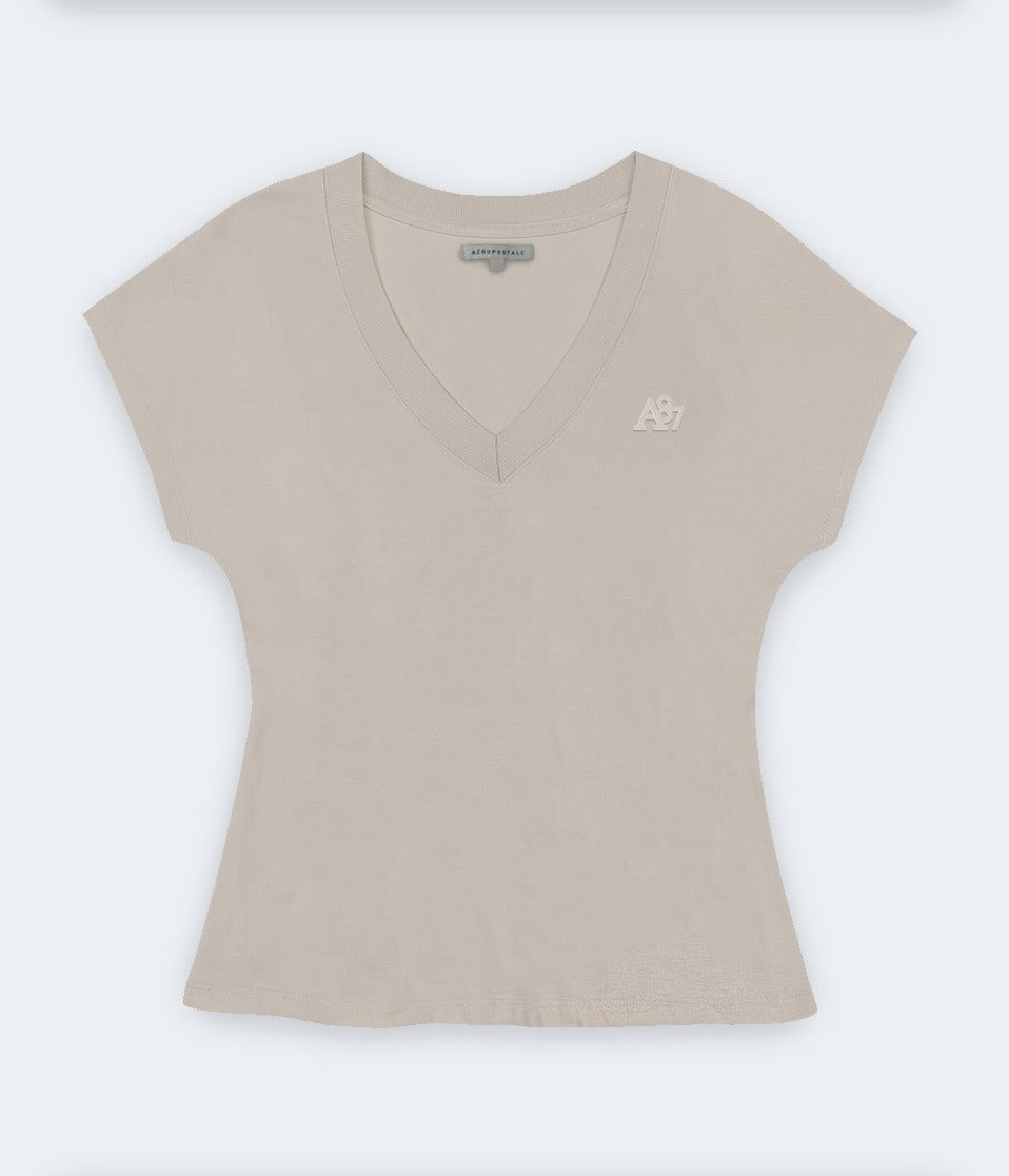 Camiseta Para Mujer Aero Girls Solid Egret 6505