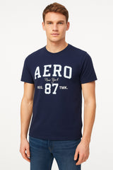 Camiseta Para Hombre Aero Graphic Level 1 Cadet Navy 5837