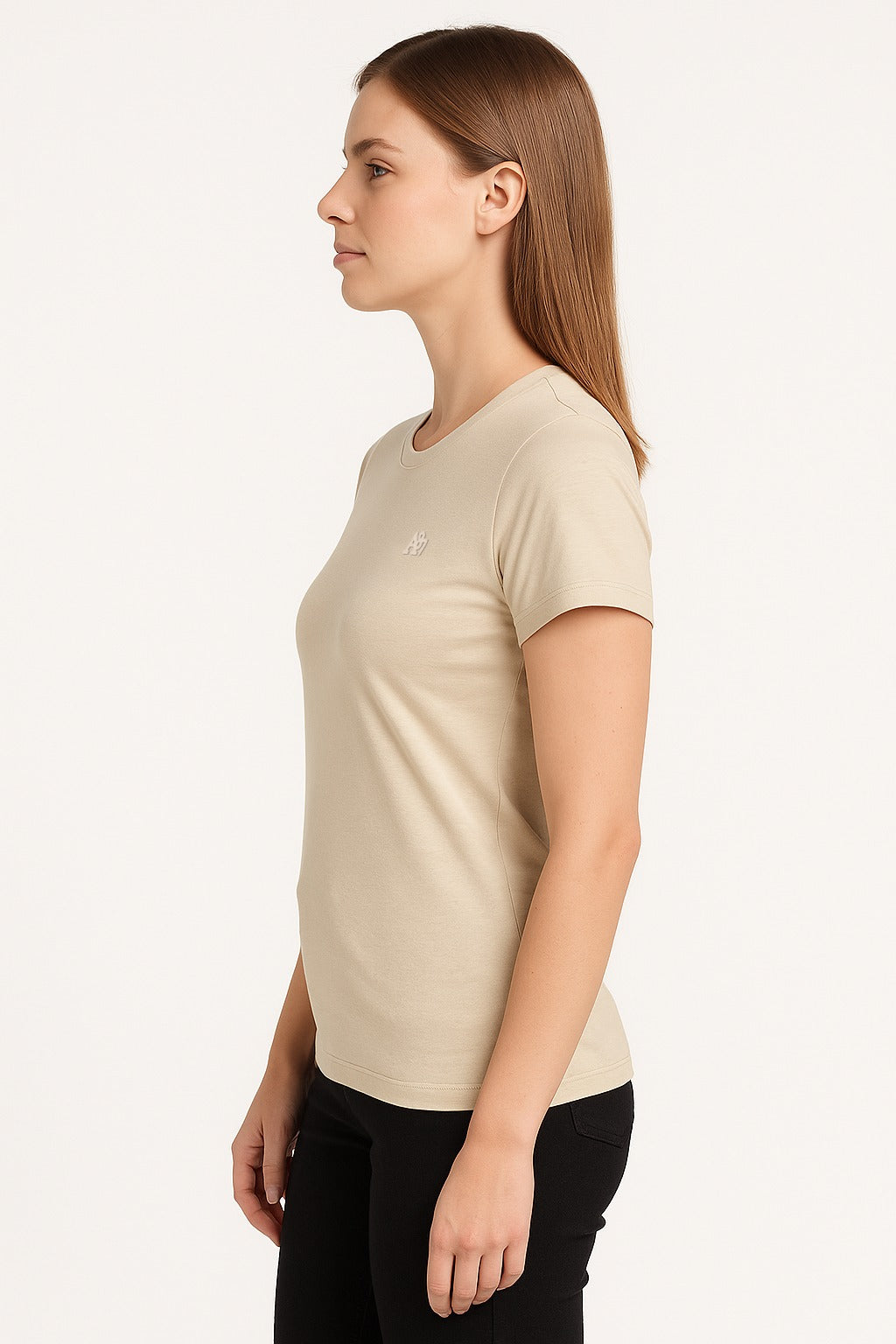 Camiseta Para Mujer Aero Girls Solid SS Egret 4204