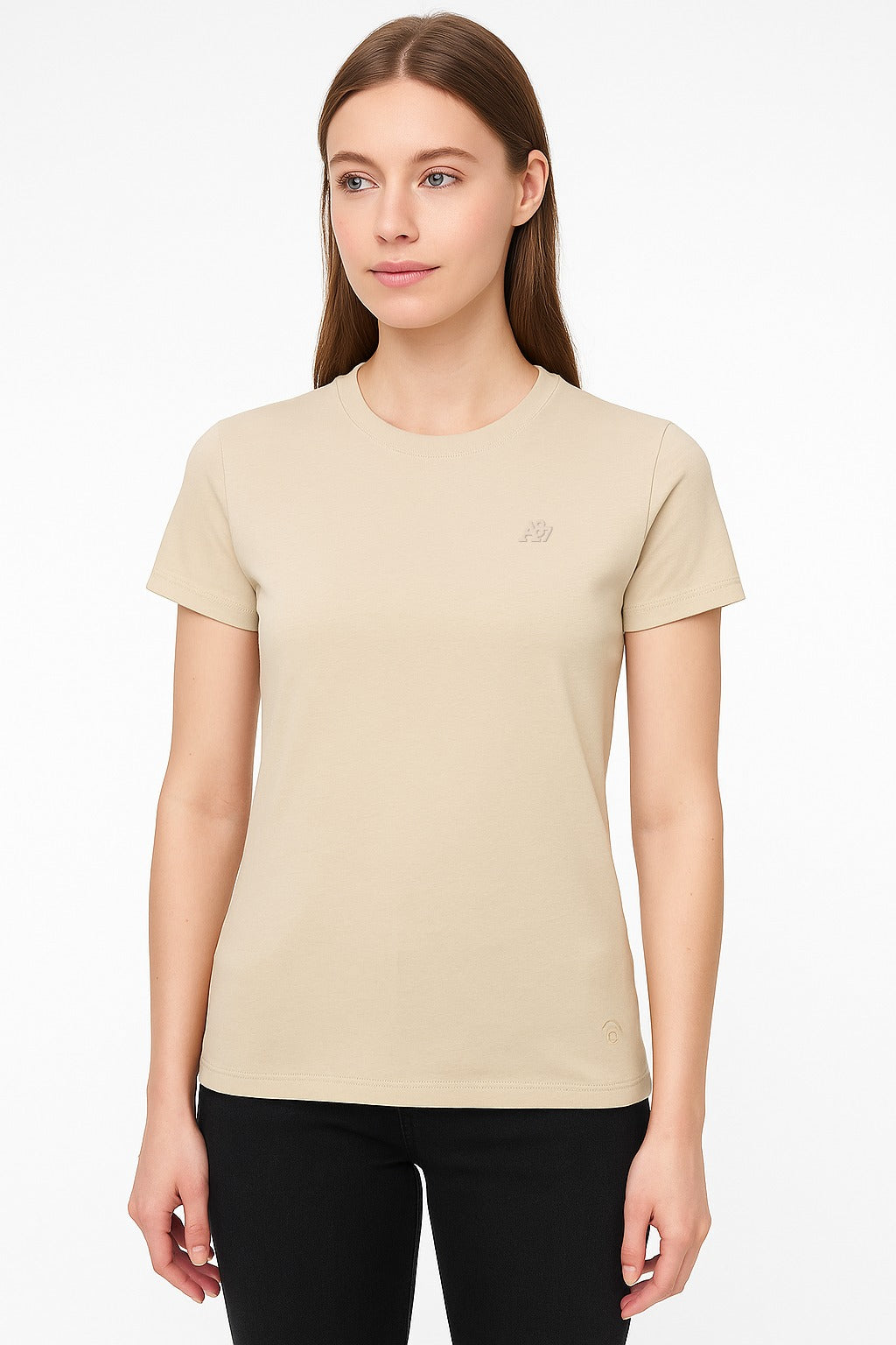 Camiseta Para Mujer Aero Girls Solid SS Egret 4204