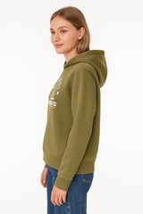 Buzo Para Mujer Aero Girls Fleece Pop Over Coorver Green 3764
