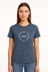 Camiseta Para Mujer Aero Graphic Level 1 Celestial 7059