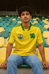 Camiseta Unisex Aero Guys Graphic Novelty  Brasil TX Yellow MUNDI3491