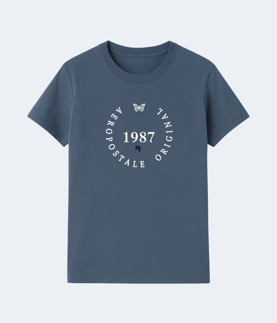 Camiseta Para Mujer Aero Graphic Level 1 Celestial 7059
