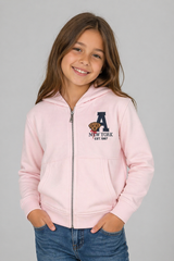 Buzo de manga larga Kids Aero G Zip Front Fleece Pink Oversize 1153