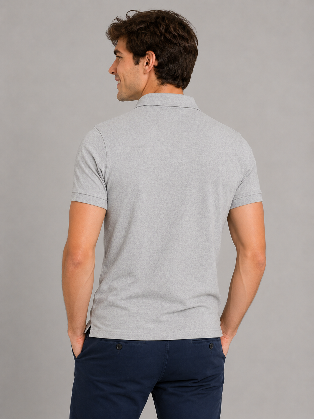 Camiseta Polo Aero Guys SS Solid Polo Light Heather Grey 7907