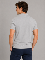 Camiseta Polo Aero Guys SS Solid Polo Light Heather Grey 7907