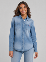 Camisa Para Mujer Aero Girls WVNS Fashion Medium Wash 9029