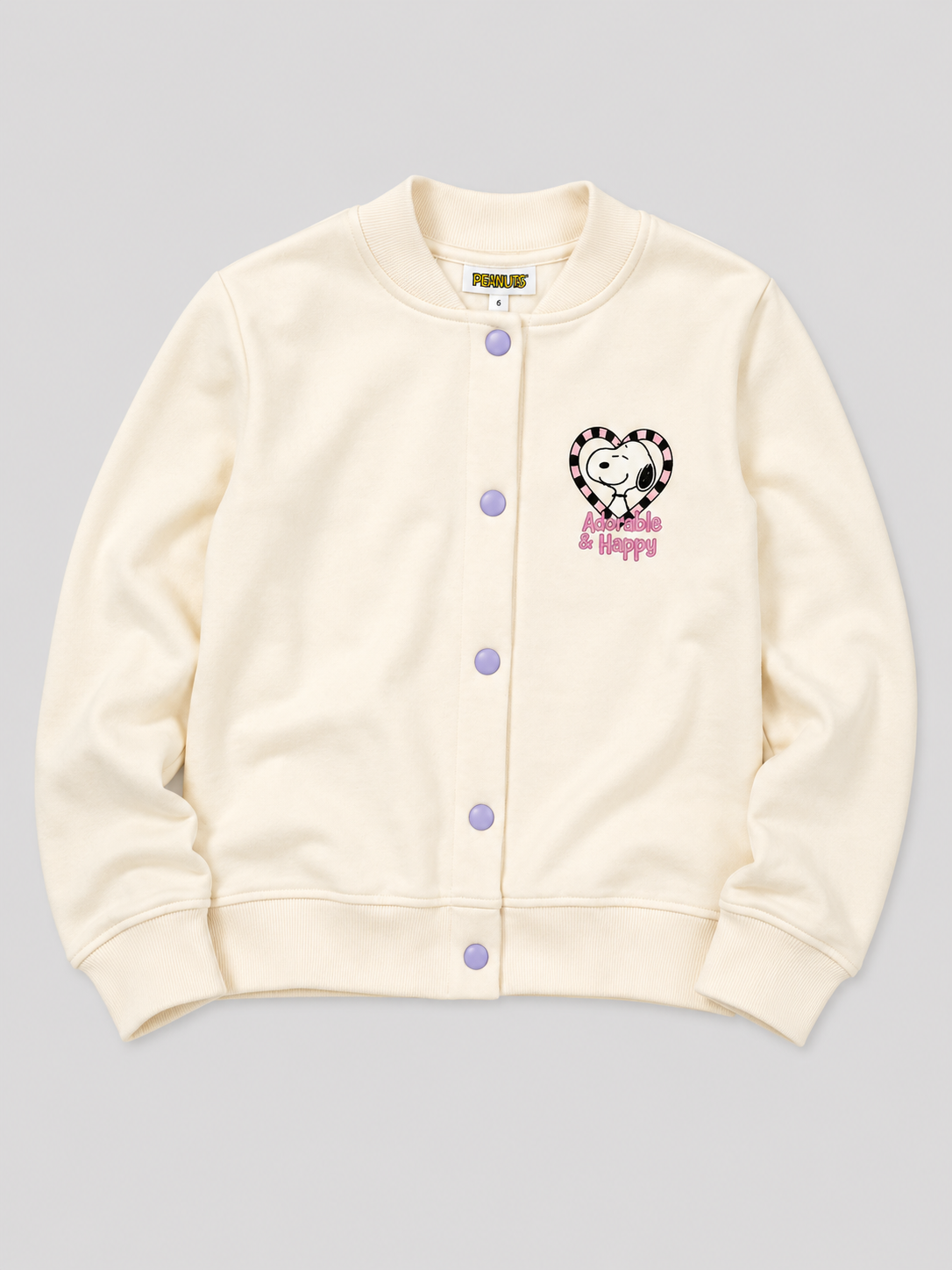 Buzo de manga larga Kids Aero G O Bomber Birch PEANUTS290