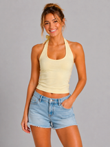 Top Para Mujer Aero Fashion Bare Solid Gold Tensel 1414
