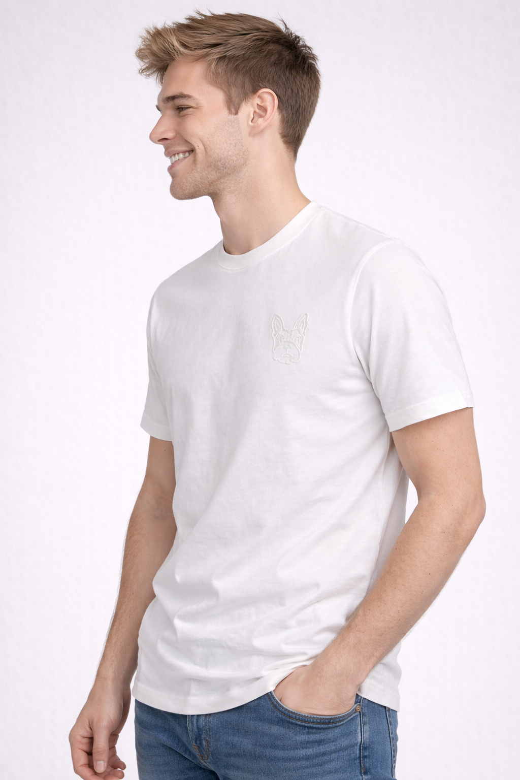 Camiseta Para Hombre Aero BC SS Knits Egret 4000