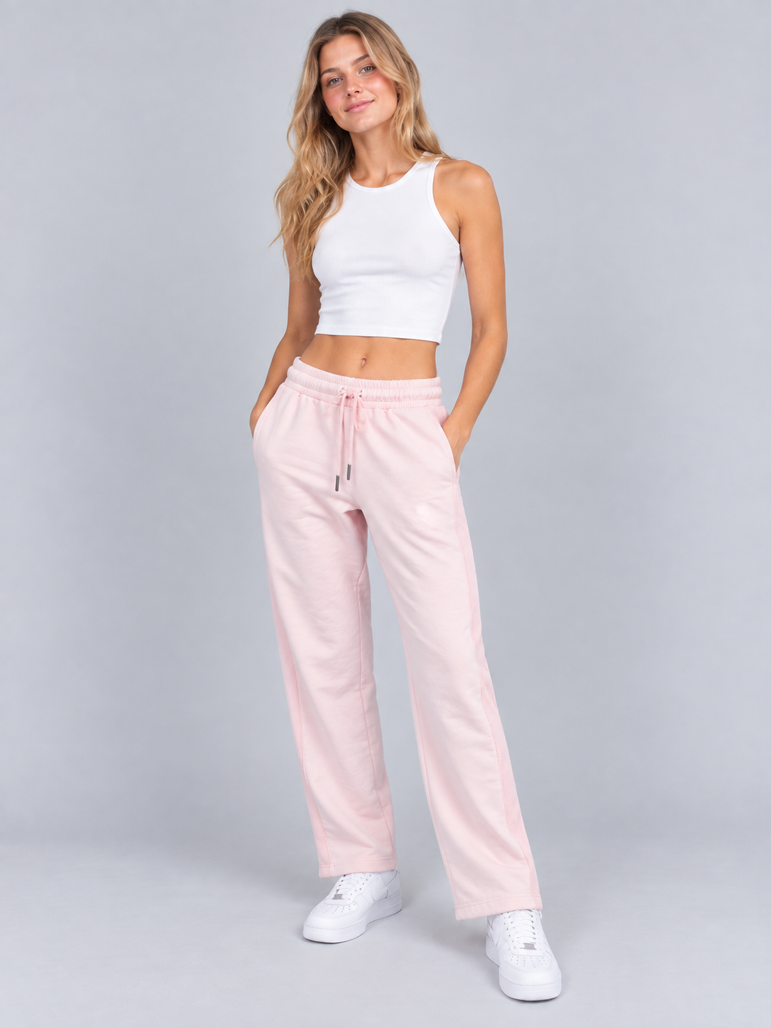 Jogger Para Mujer Aero Girls Knit Pants Other Ballerina Wide Leg 2298
